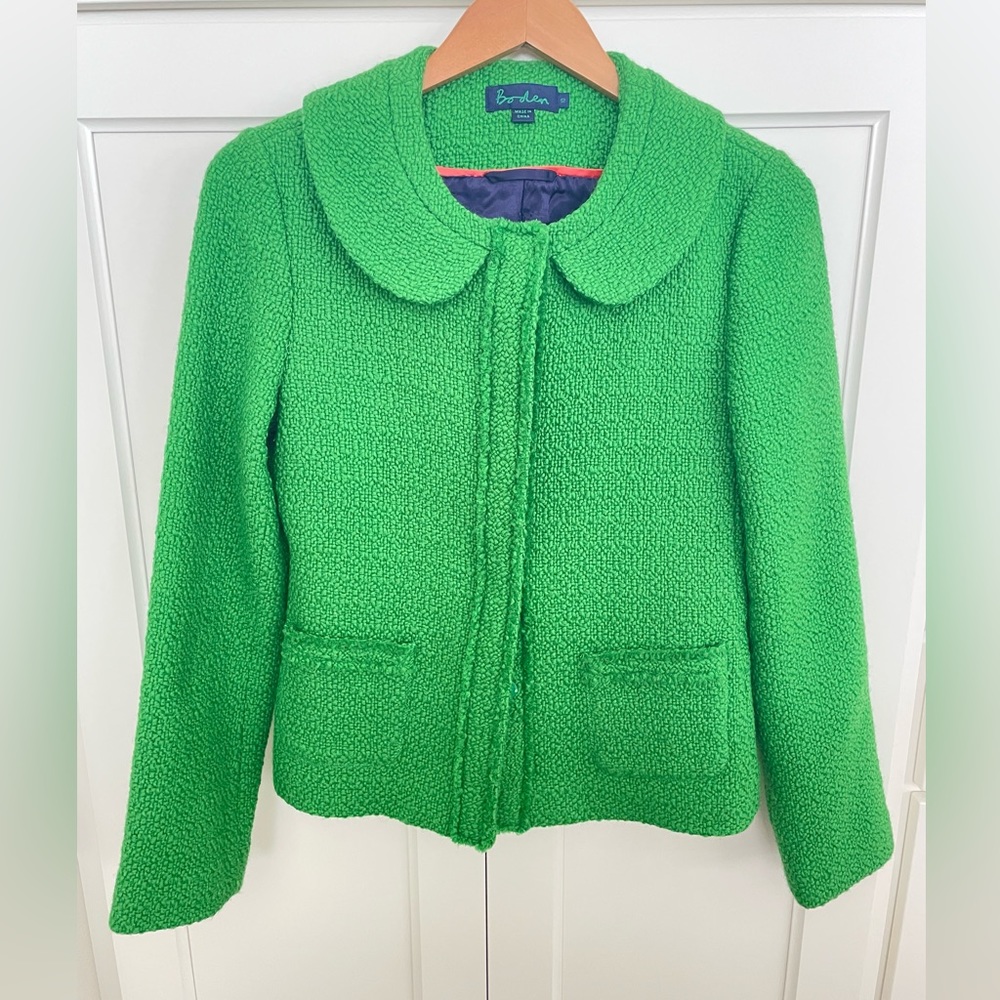 Boden Jacket with Peter Pan Collar